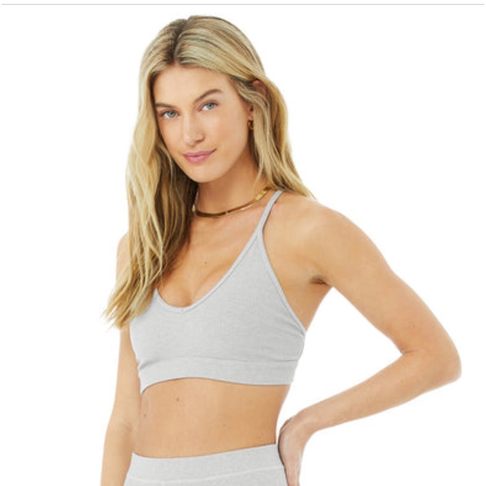 Ribbed Blissful Bra - Dove Heather Grey